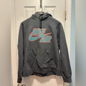 Nike Women's Dark Grey Hoodie Size XL